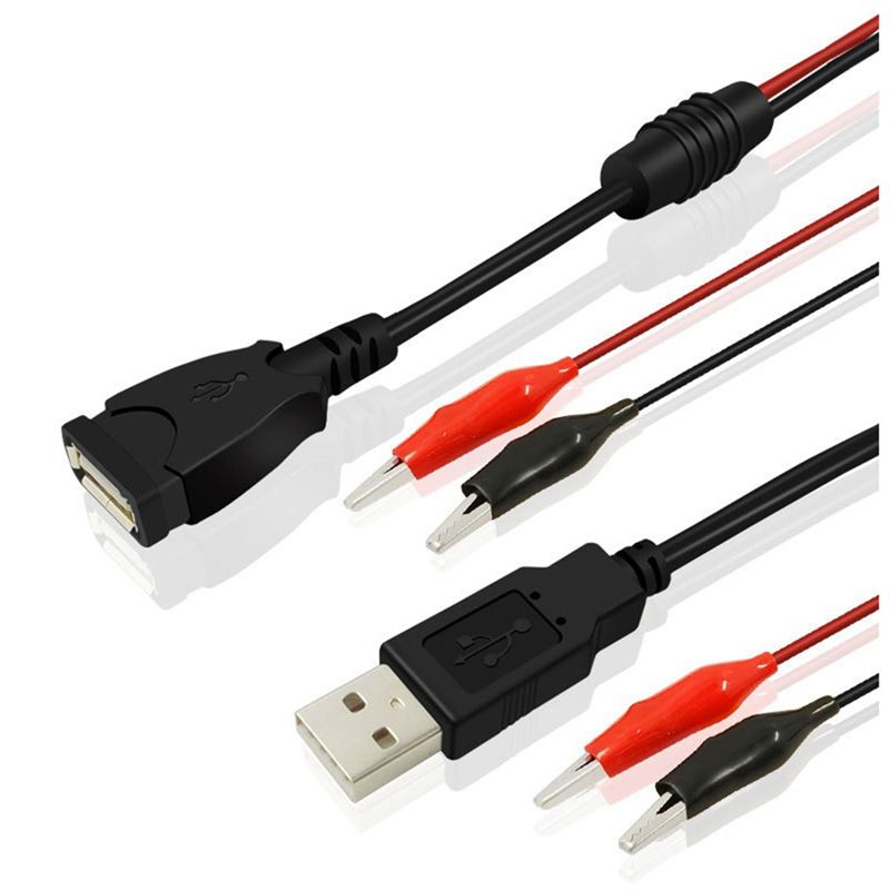 Usb Ammeter Tester - A01E-2 Adet USB Timsah Klipsleri Timsah