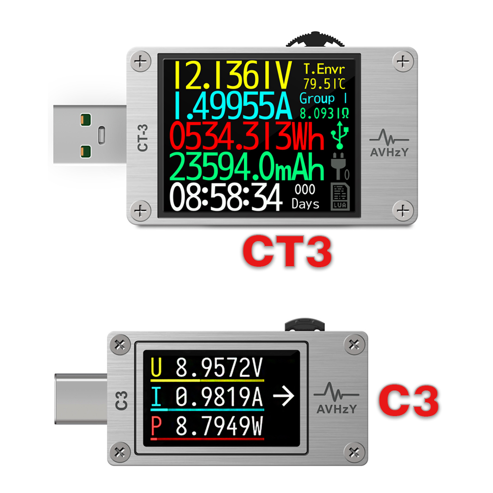 Usb Ammeter Tester - AVHzY USB 3.1 Güç Ölçer Dijital