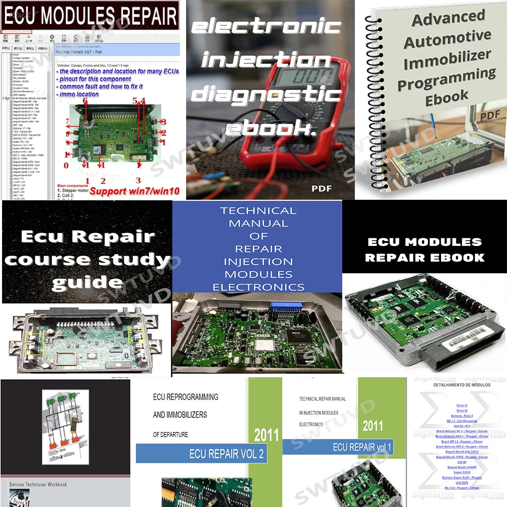 Electronics Repair Guide - 10 adet ECU onarım e-kitap ders