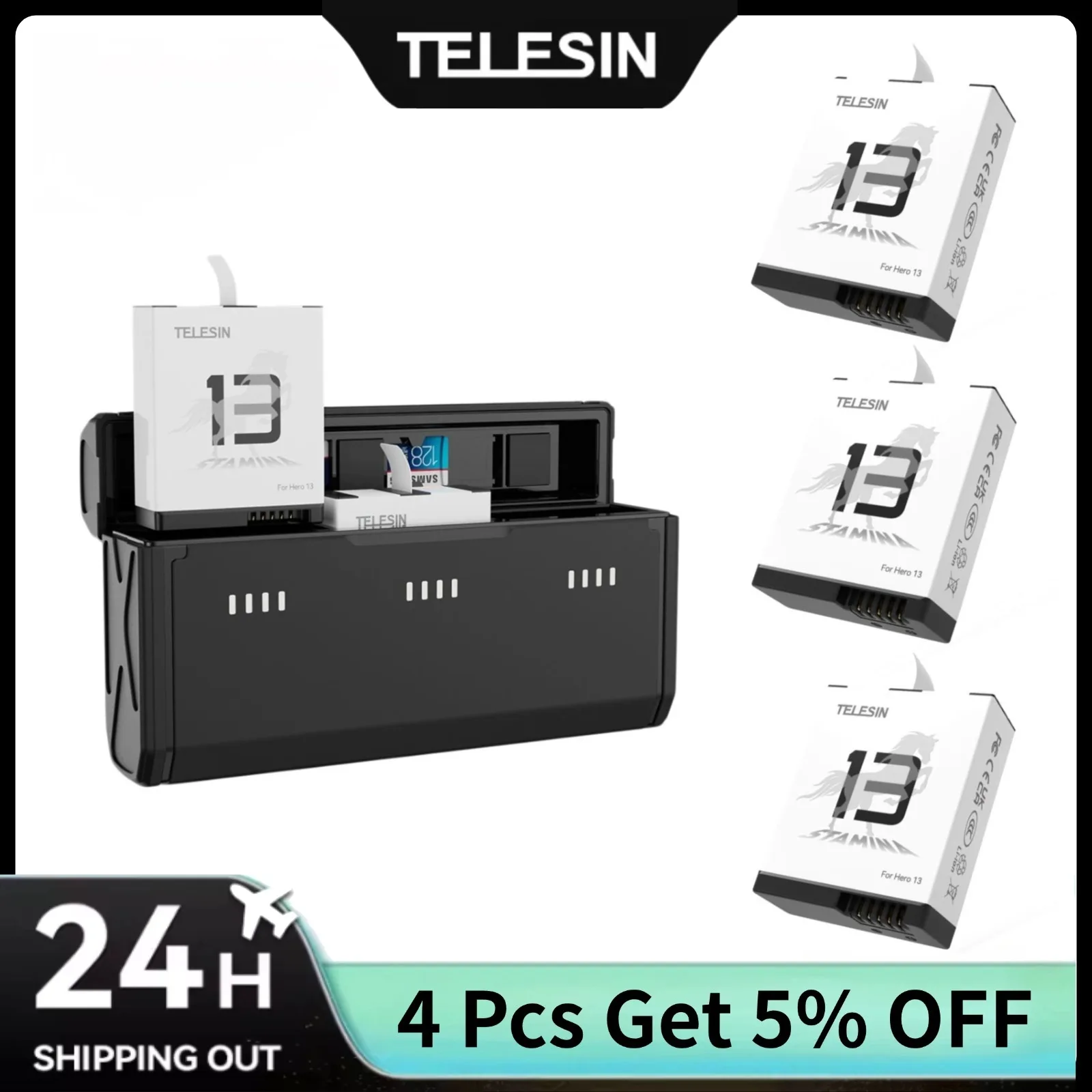 TELESIN Taşınabilir Hızlı Şarj - Gopro Action Camera Hero 13 Black incelemesi ve fiyatı