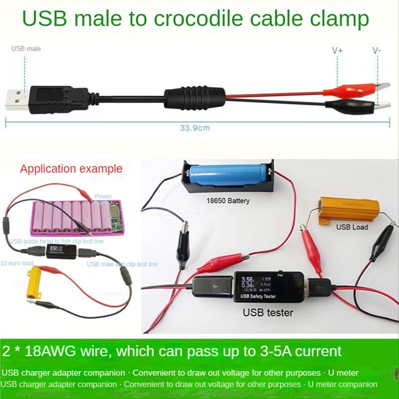 A01E-2 Adet USB Timsah Klipsle - Usb Ammeter Tester incelemesi ve fiyatı