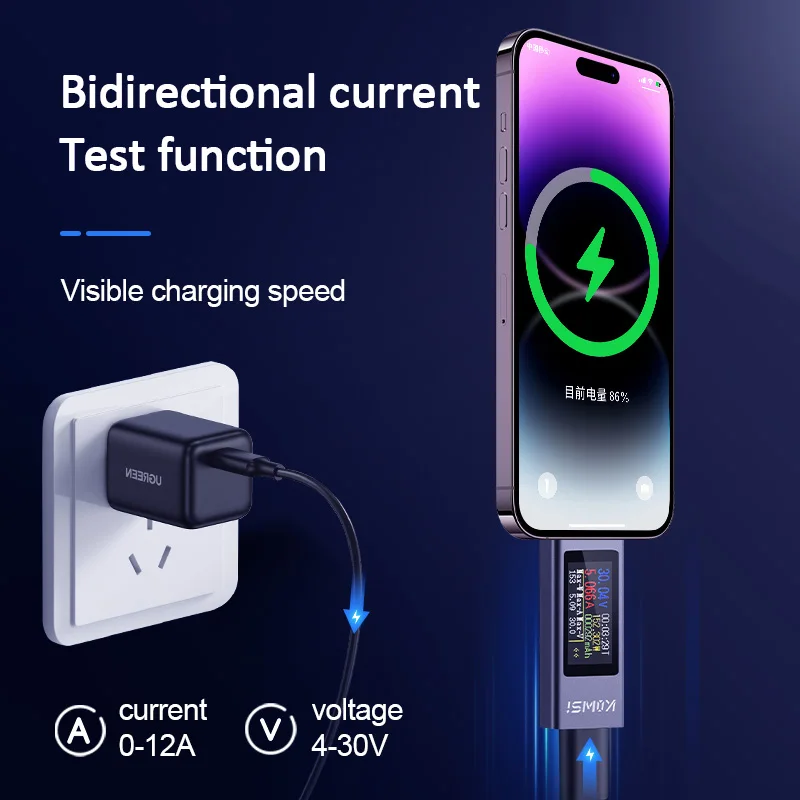 KWS-2302C Tip-C USB Test Cihaz - Usb Ammeter Tester incelemesi ve fiyatı