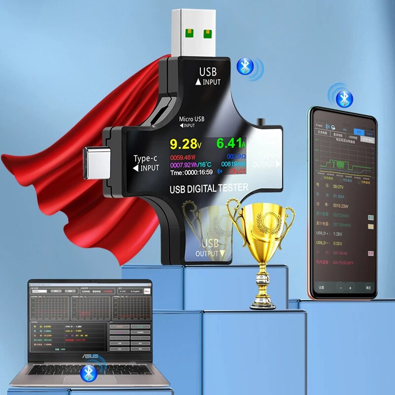 USB Test Cihazı DC Tip-C PD Di - Usb Ammeter Tester incelemesi ve fiyatı