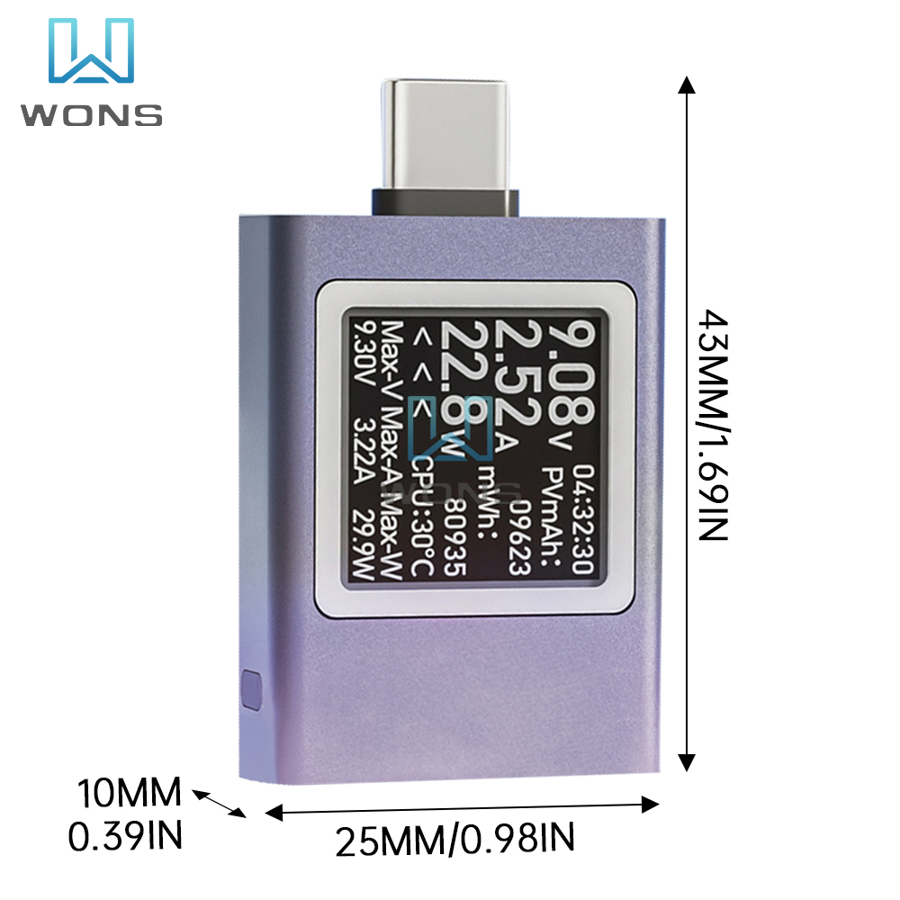 USB tip-c Tester voltmetre amp - Usb Ammeter Tester incelemesi ve fiyatı
