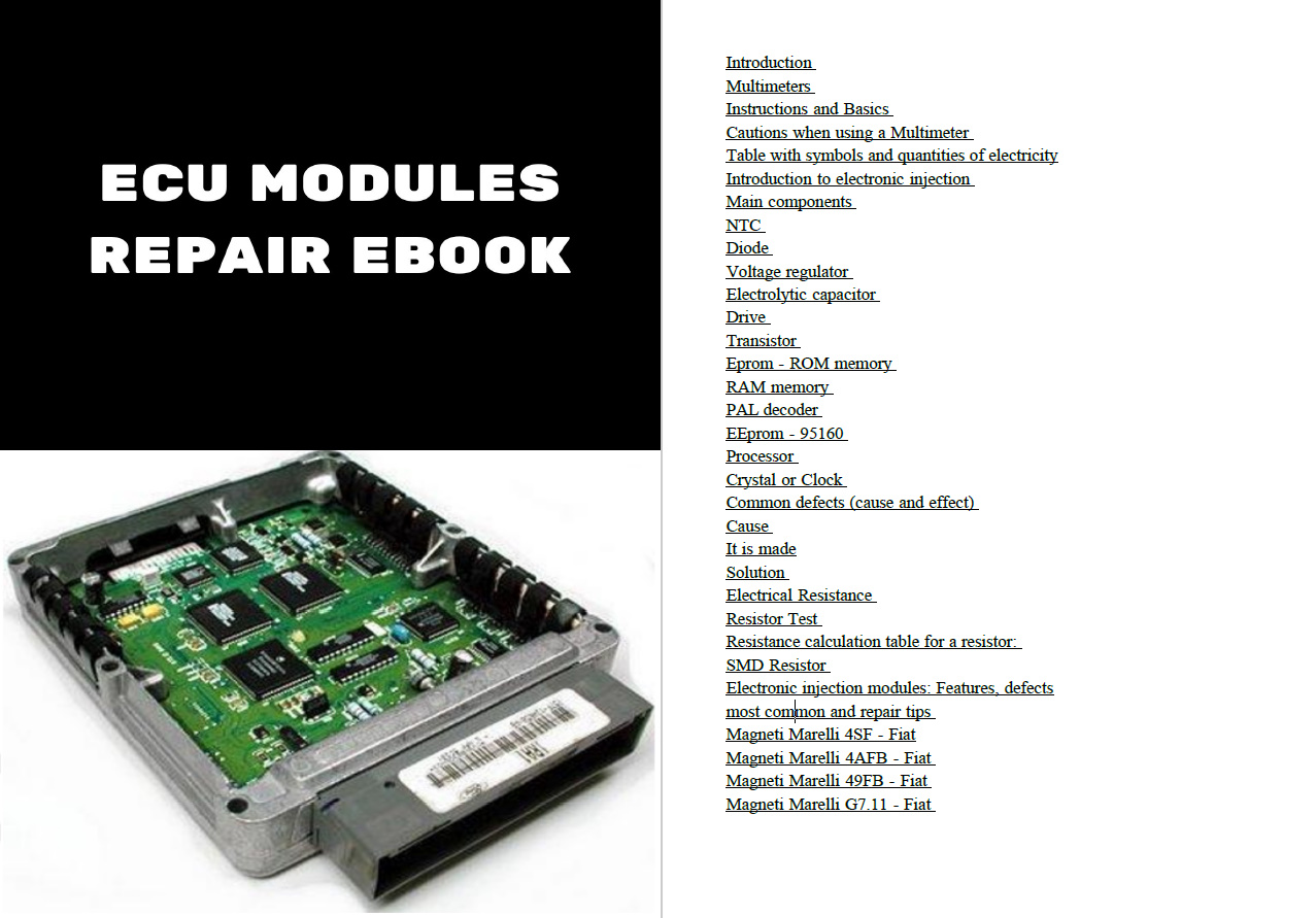 5 adet ECU onarım kılavuzları  - Electronics Repair Guide incelemesi ve fiyatı