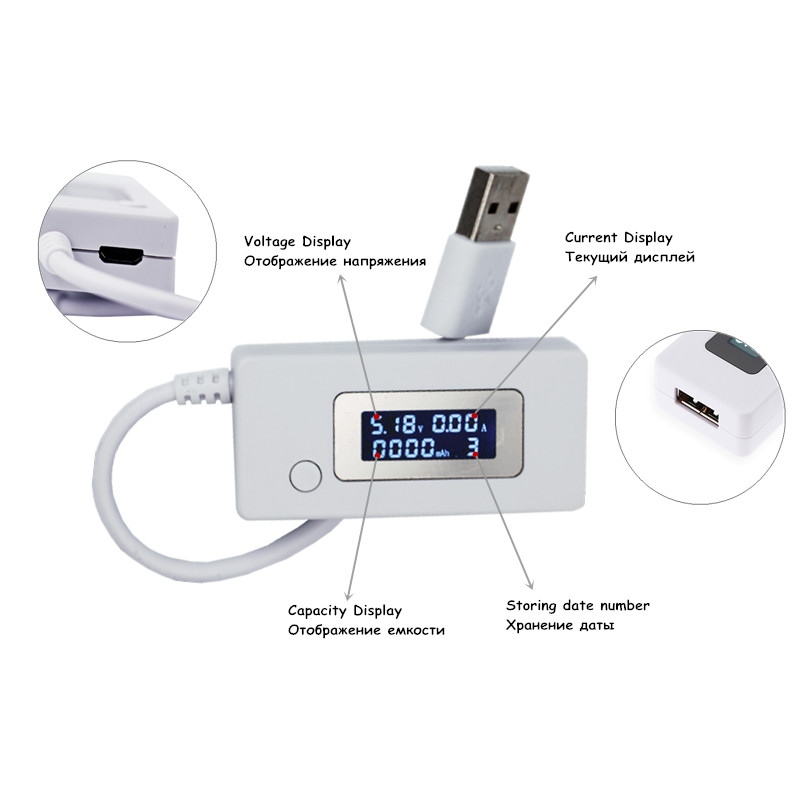 LCD Ekran Mini Yaratıcı Telefo - Usb Ammeter Tester incelemesi ve fiyatı